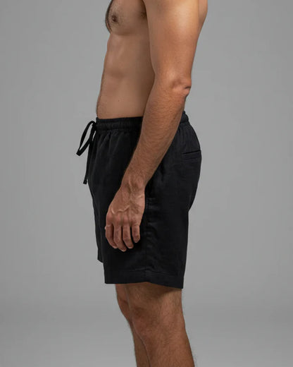 BIAŁEVO Capri Spodenki Lniane Premium