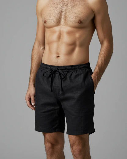 BIAŁEVO Capri Spodenki Lniane Premium