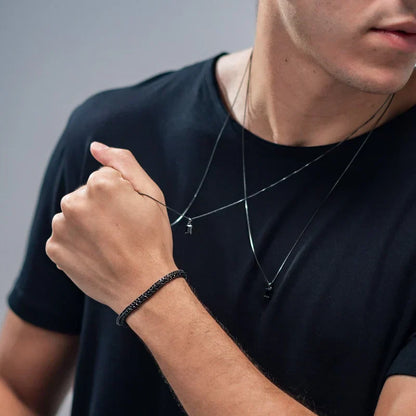 BIAŁEVO CZARNA BRANSOLETKA